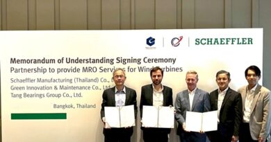 แชฟฟ์เลอร์ประกาศลงนามบันทึกความเข้าใจร่วมกับกรีน อินโนเวชั่น แอนด์ เมนเทนแนนซ์ และตั้ง แบริ่งส์กรุ๊ป เพื่อพัฒนาอุตสาหกรรมพลังงานลมในไทย