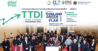 กรมการท่องเที่ยว จัดประชุม TTDI ครั้งที่ 2  เปิดเวทีวางอนาคตท่องเที่ยวไทย  ผนึกทุกภาคส่วน ต่อยอดไทยสู่อันดับ 38 ของโลก เดินหน้า Roadmap 2028 สู่การท่องเที่ยวคุณภาพและยั่งยืน